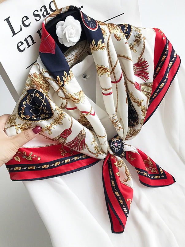 SilkSilky IT Seta pura Scarf RossoScuro 003