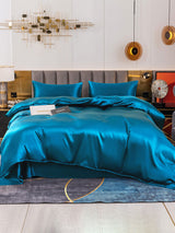 [Verde Acqua] SilkSilky-IT 19Momme Set di biancheria da letto 002