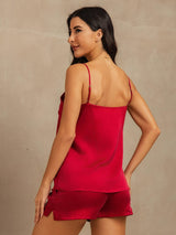 [Vino] SilkSilky-IT 19Momme Seta Senza maniche Camisole Set 002