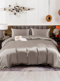 SilkSilky IT 19Momme Seta pura Bedding Set Grigio 001