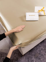 [Beige] SilkSilky-IT 22Momme Set di biancheria da letto 003