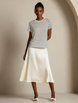 [RigheBianche] SilkSilky-IT Seta pura Womens T-Shirt 007