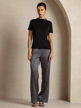 [Nero] SilkSilky-IT Short Sleeve Magliette donna 007