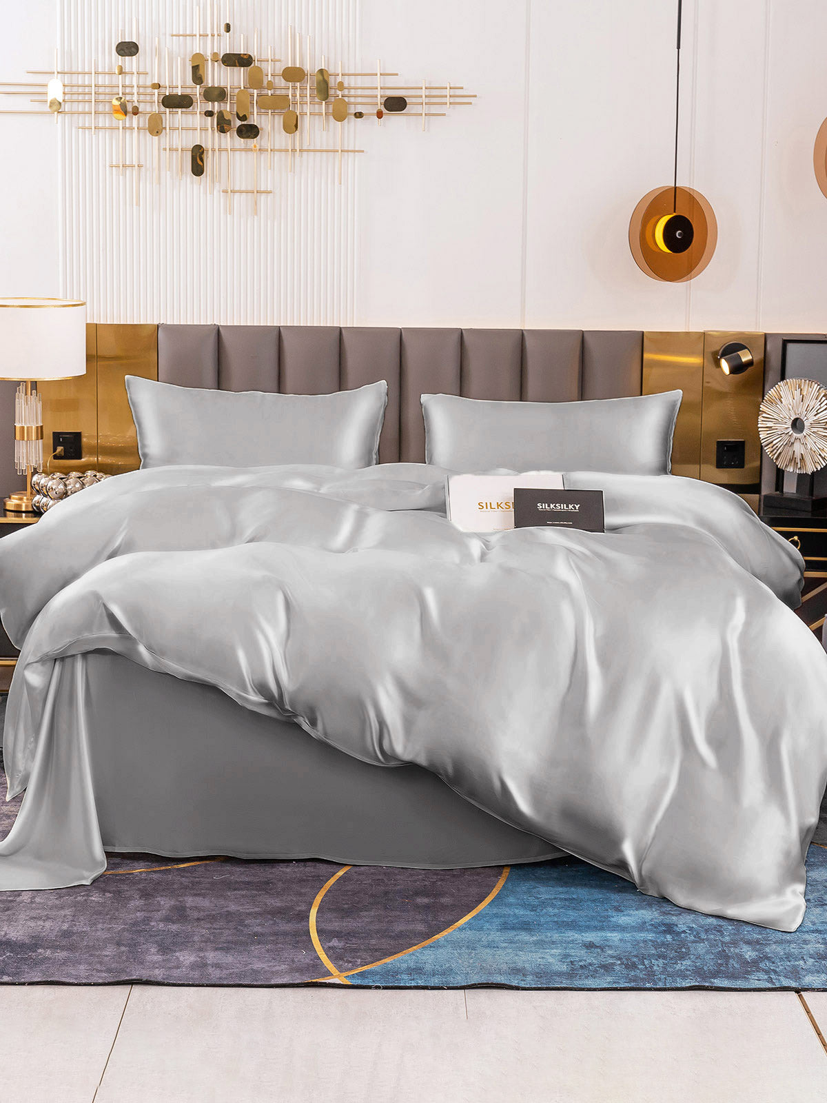 [Argento] SilkSilky-IT 19Momme Seta pura Bedding Set 002
