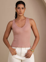 [Rosa] SilkSilky-IT Sleeveless Deep V Neck Cami 001
