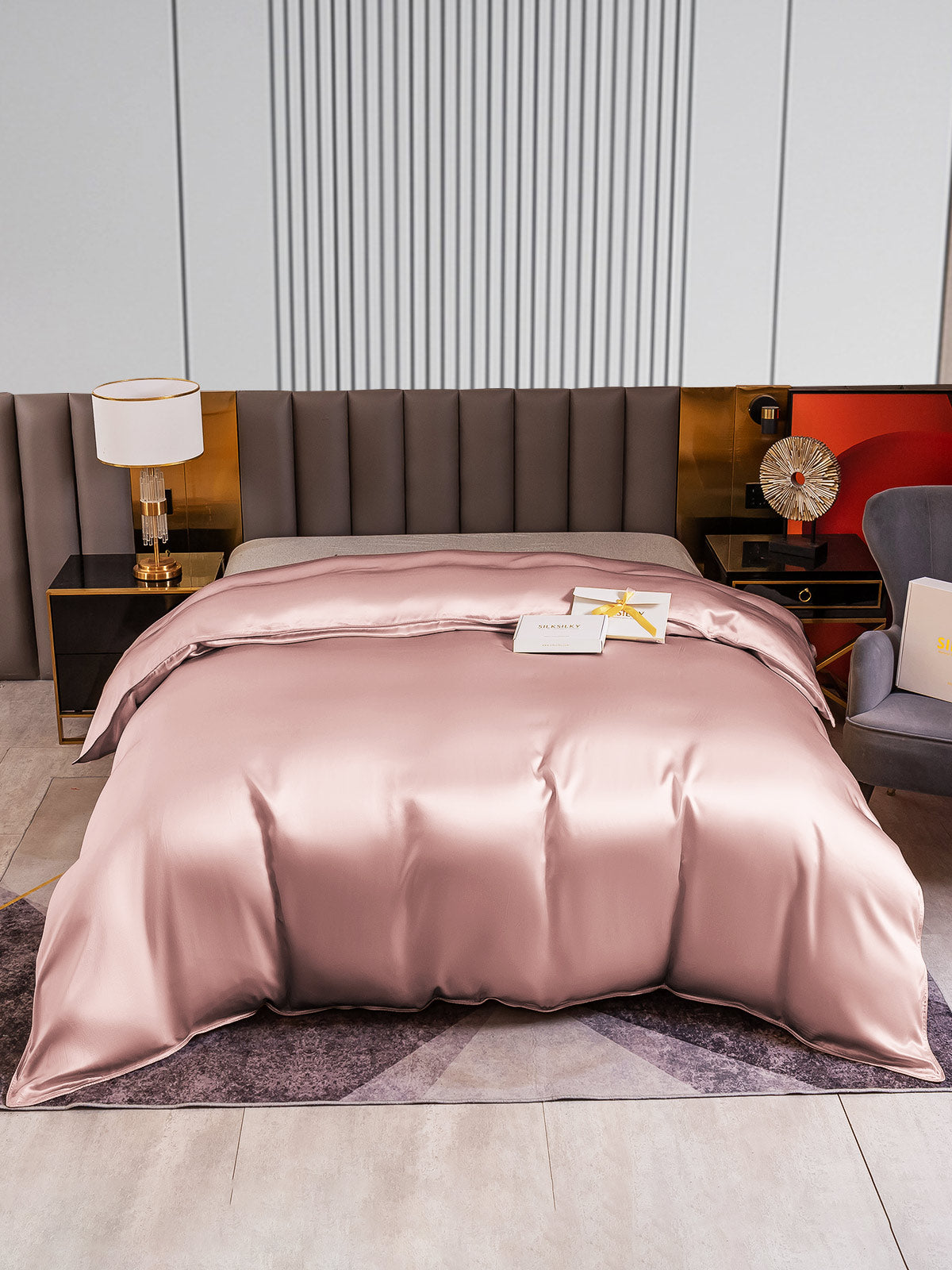[Malva Pallido] SilkSilky-IT 22Momme Seta pura Duvet Cover 001
