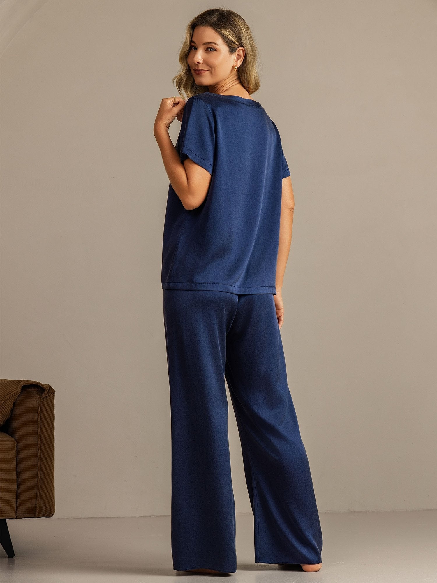 [BluScuro] SilkSilky-IT 19Momme Seta Womens Pajamas 002