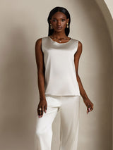 [Grigio Chiaro] SilkSilky-IT Sleeveless Round Neck Cami 005
