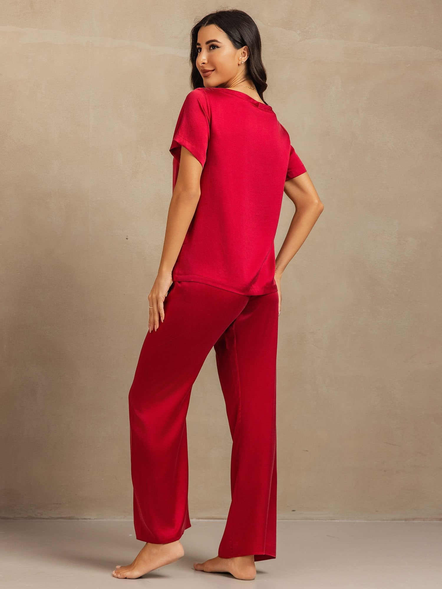 [Vino] SilkSilky-IT 19Momme Seta Womens Pajamas 002