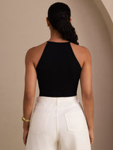 [Nero] SilkSilky-IT Sleeveless Crew Neck Cami 002