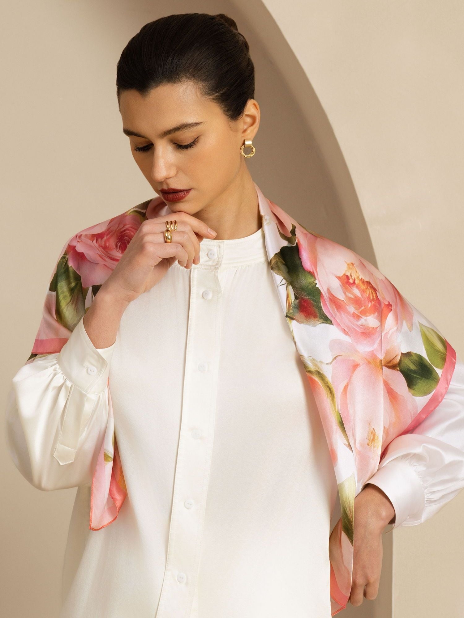 [P108] SilkSilky-IT Pure Silk Scarf 004