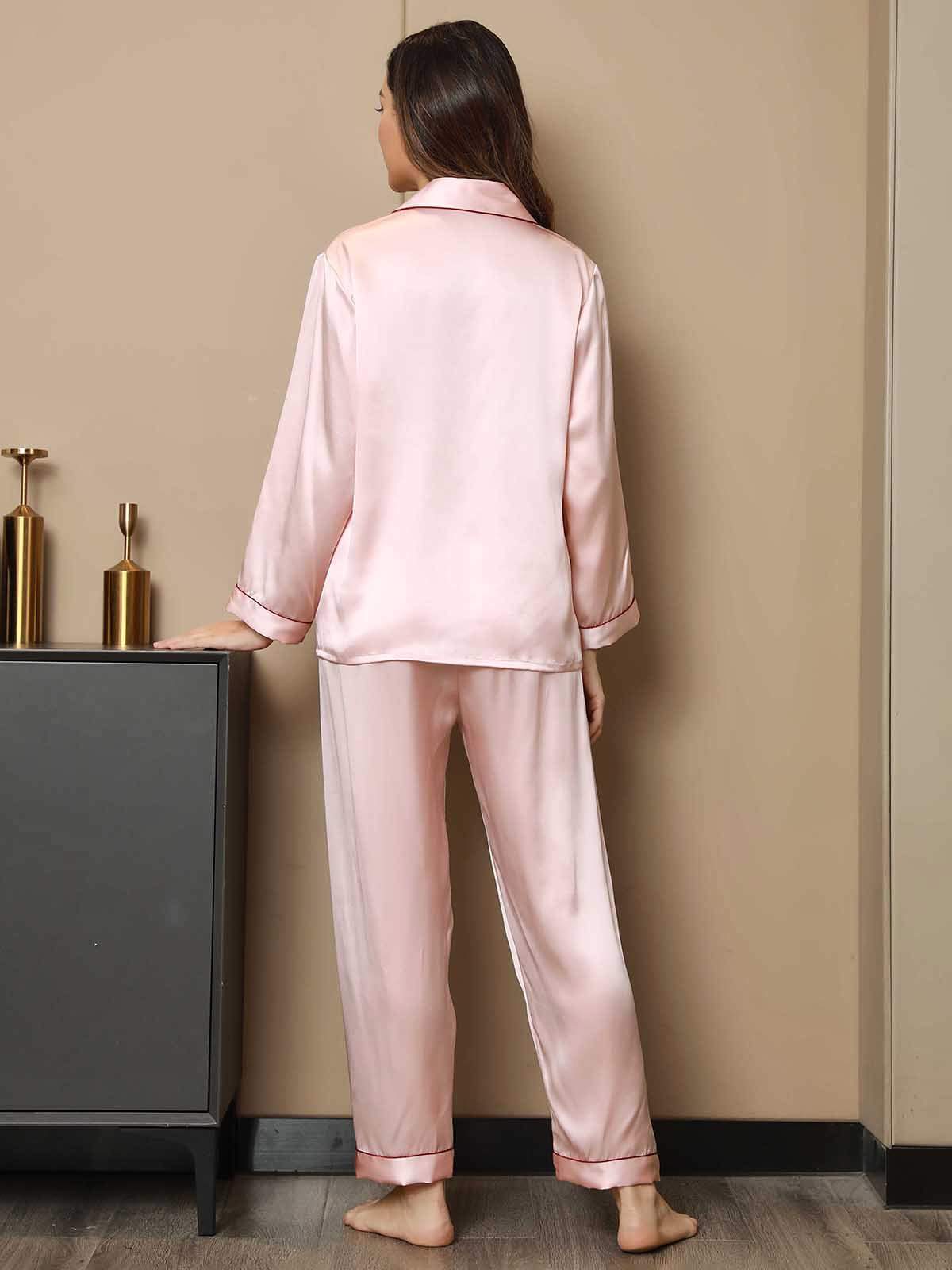 [Rosa] SilkSilky-IT Seta pura Womens Pajamas 002
