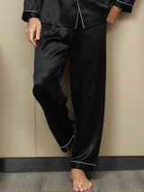 [Nero] SilkSilky-IT Seta pura Mens Sleep Bottoms 001,
