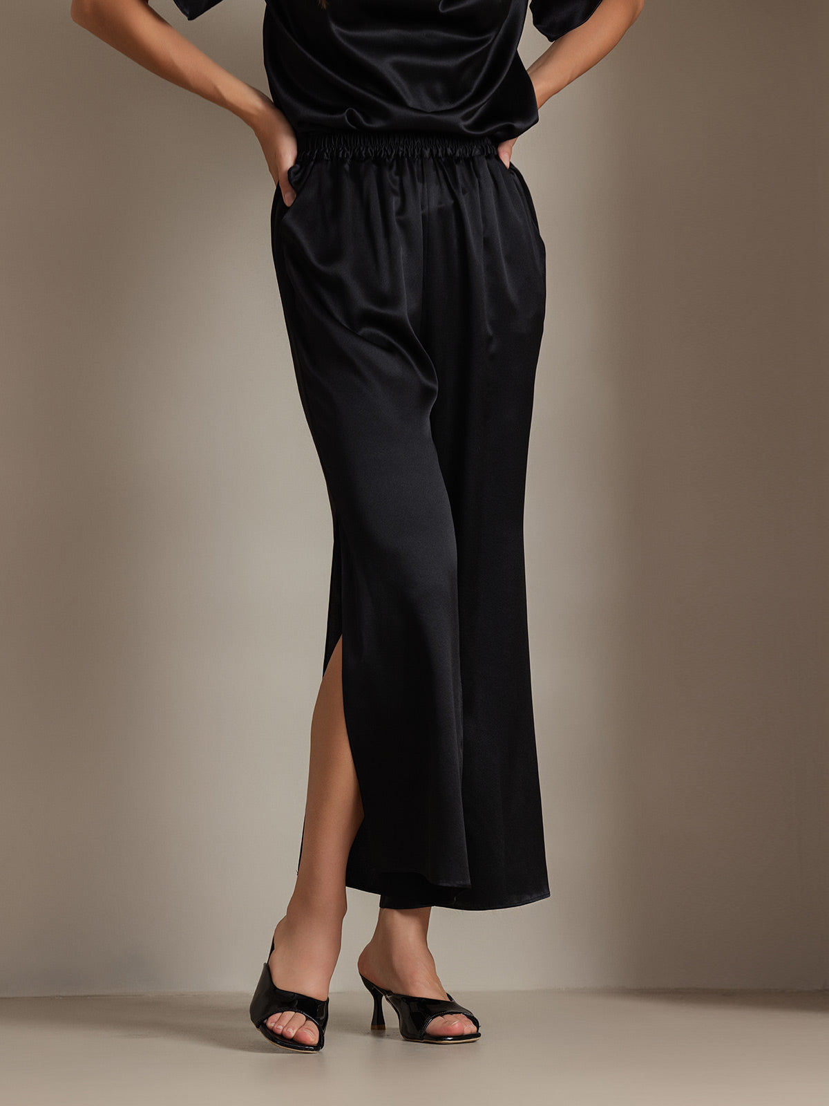 [Nero] SilkSilky-IT 19Momme Seta Womens Pants 004