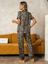 [Leopardo] SilkSilky-IT Seta pura Womens Pajamas 002
