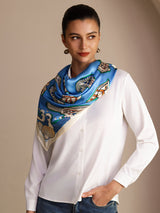 [Pesce Blu] SilkSilky-IT Scarf 005