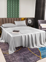[Argento] SilkSilky-IT 25Momme Set di biancheria da letto 005
