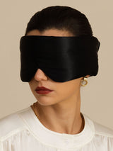 [Nero] SilkSilky-IT Mascherina da Notte 002