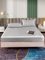 [Argento] SilkSilky-IT 25Momme Set di biancheria da letto 002