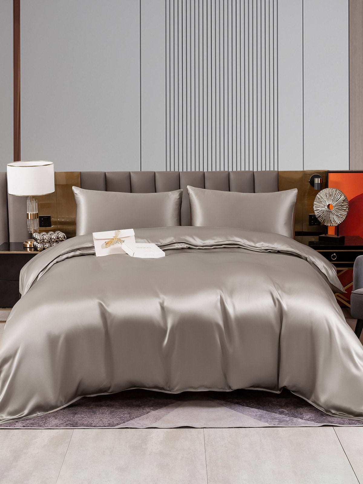 [Argento] SilkSilky-IT 22Momme Seta pura Bedding Set 001