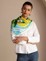 [Limone Blu] SilkSilky-IT Scarf 005