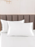 SilkSilky IT 22Momme Seta pura Pillowcase Bianco 001