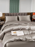 SilkSilky IT 25Momme Seta pura Bedding Set Grigio 004