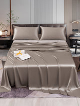 [Grigio] SilkSilky-IT 22Momme Set di biancheria da letto 001