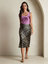 [Leopardo] SilkSilky-IT 19Momme Seta pura Skirt 009,