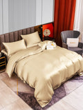 SilkSilky IT 22Momme Seta pura Bedding Set Beige 003