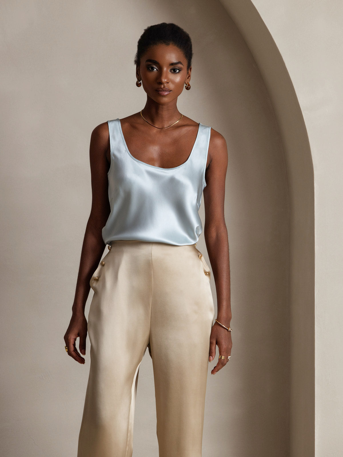 [Azzurro] SilkSilky-IT 19Momme Seta Camisoles 003