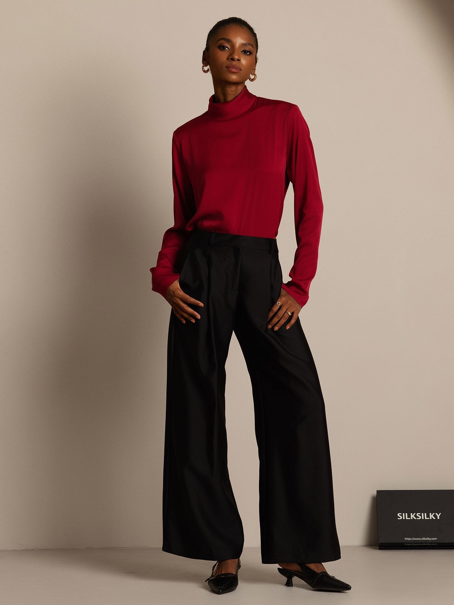 [Nero] SilkSilky-IT 32Momme Seta Womens Pants 005,