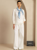 [Azzurro] SilkSilky-IT Sciarpa 003