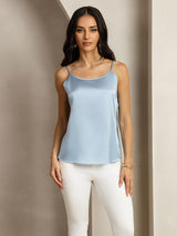 [Blu Grigiastro] SilkSilky-IT Spaghetti Strap Cami 004