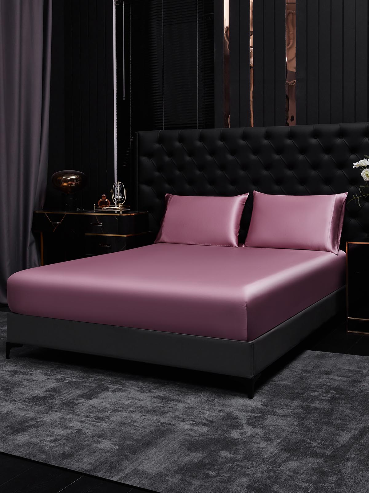 [Orchidea Malva] SilkSilky-IT 25Momme Seta pura Bedding Set 001
