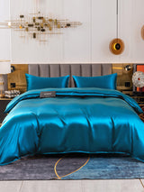 [Verde Acqua] SilkSilky-IT 19Momme Set di biancheria da letto 002