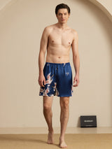[Blu Scuro] SilkSilky-IT Mens Sleep Bottoms 005