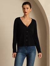 [Nero] SilkSilky-IT Long Sleeve Cardigan Donna 001