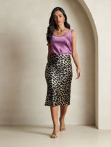 [Leopardo] SilkSilky-IT 19Momme Seta pura Skirt 006,
