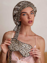 SilkSilky-IT Seta pura Sleep Cap Leopardo 003