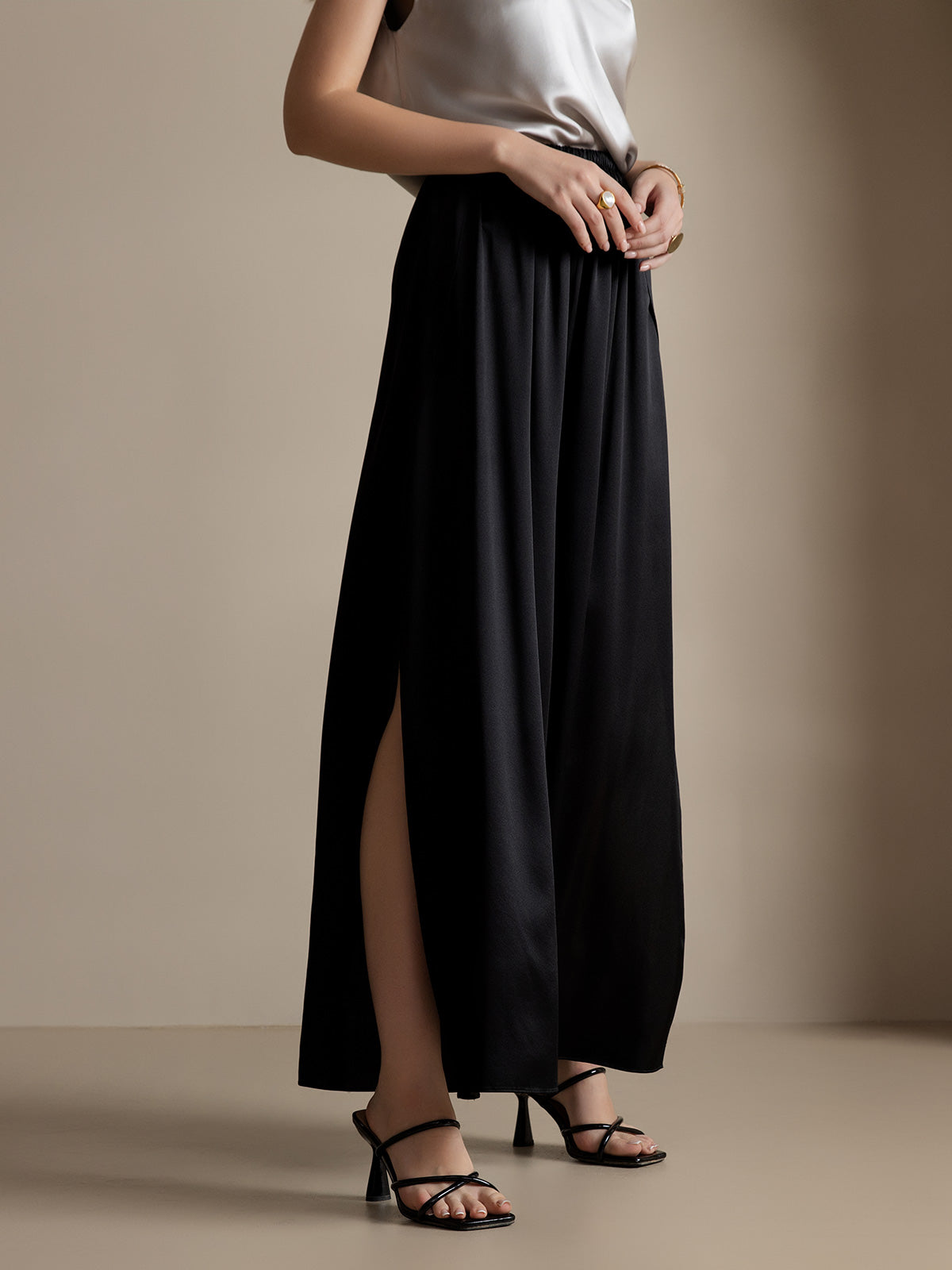 [Nero] SilkSilky-IT 19Momme Seta Womens Pants 004
