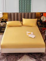 [Champagne] SilkSilky-IT 25Momme Set di biancheria da letto 002