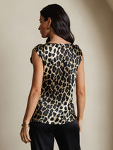 [Leopardo] SilkSilky-IT 19Momme Seta Womens T-Shirt 002