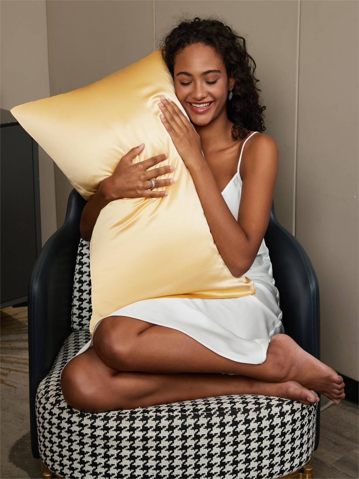 [Champagne] SilkSilky-IT 22Momme Seta pura Pillowcase 002