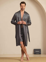 [Ginkgo Nero] SilkSilky-IT Long Sleeve Pigiami da uomo 006