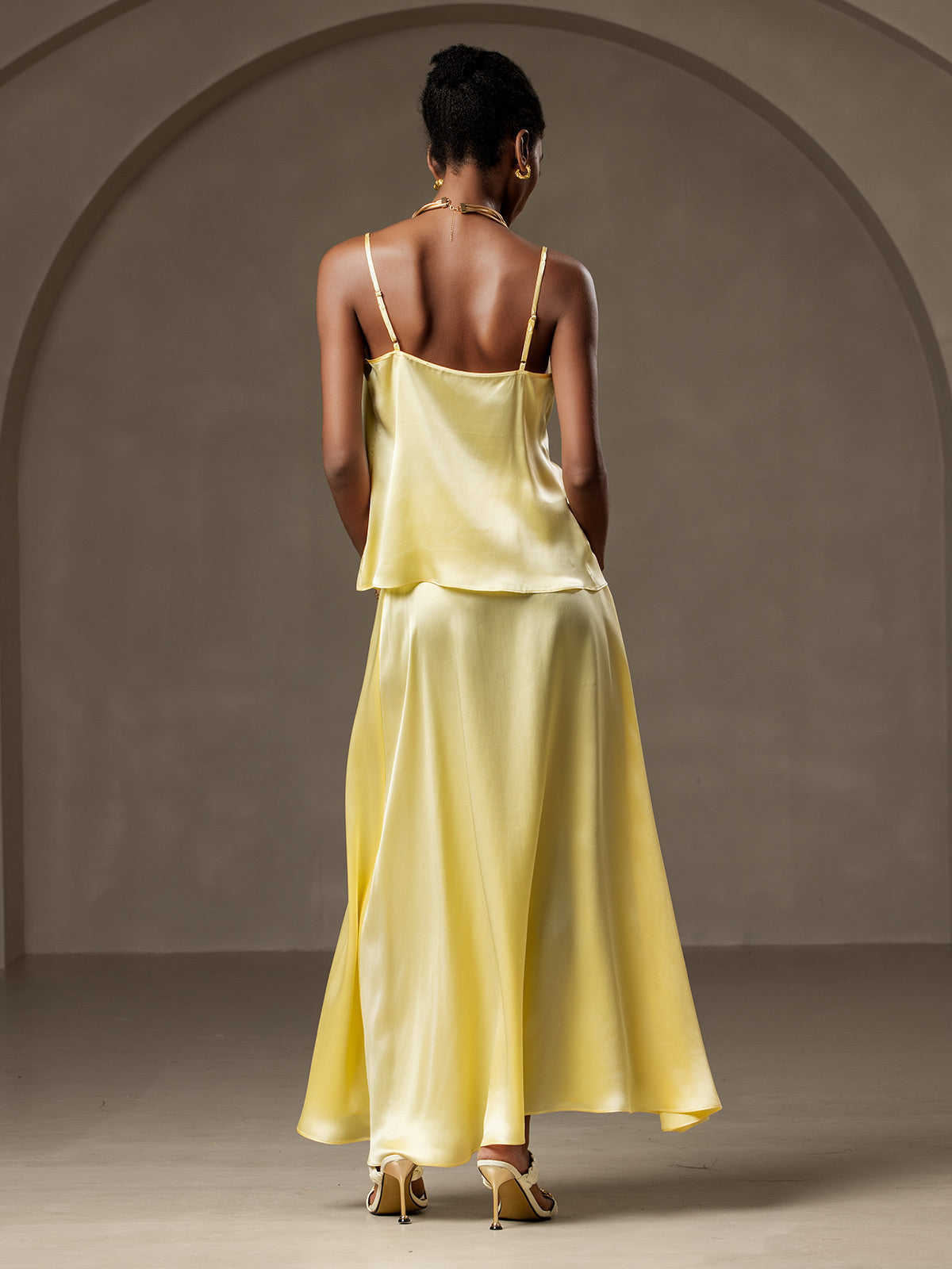 [Giallo Chiaro] SilkSilky-IT 19Momme Seta Skirt 004