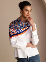 [Cavalluccio Marino Navy] SilkSilky-IT Scarf 004