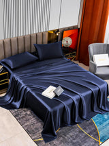 [Blu Scuro] SilkSilky-IT 22Momme Seta pura Bedding Set 002,
