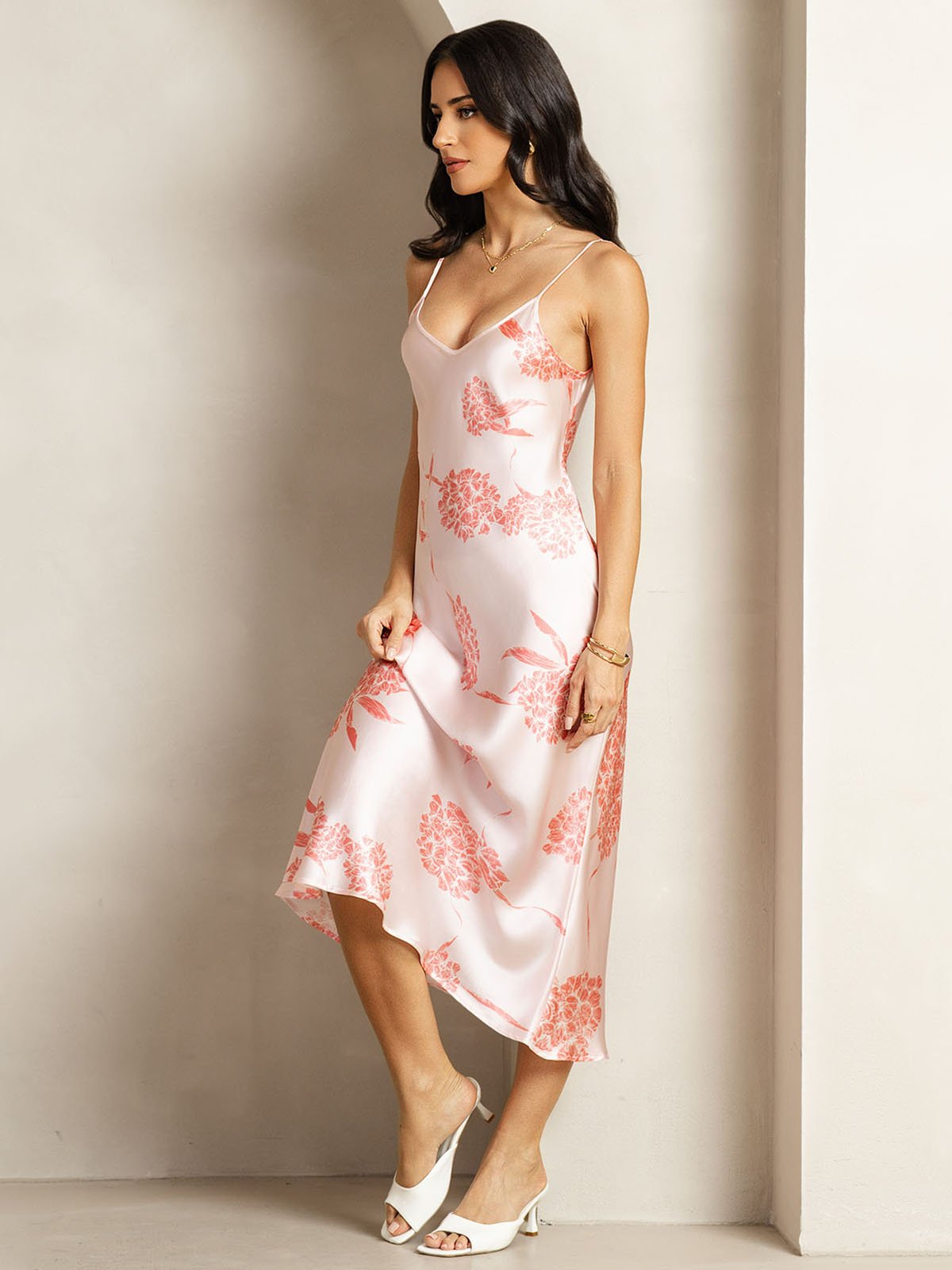 [FioriCorallo] SilkSilky-IT 19Momme Seta Dress 004