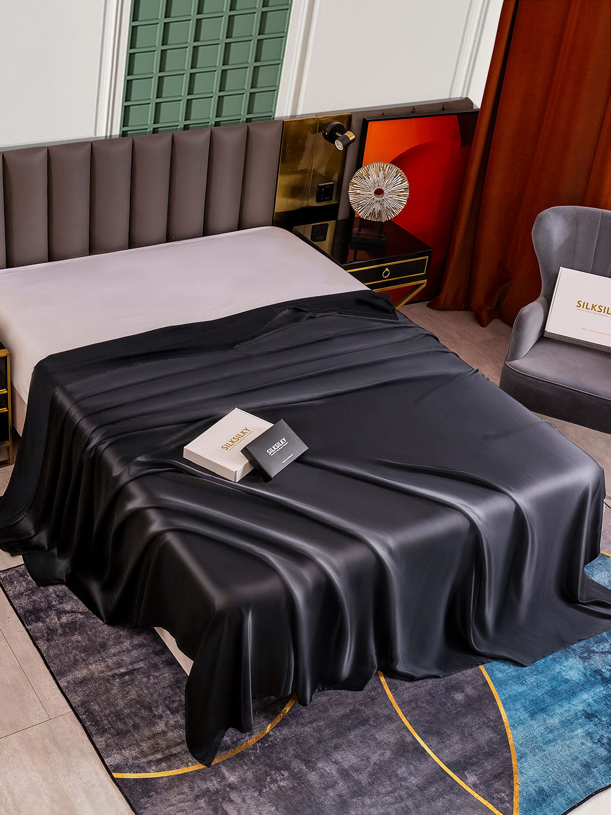 [Nero] SilkSilky-IT 25Momme Seta pura Sheet 001